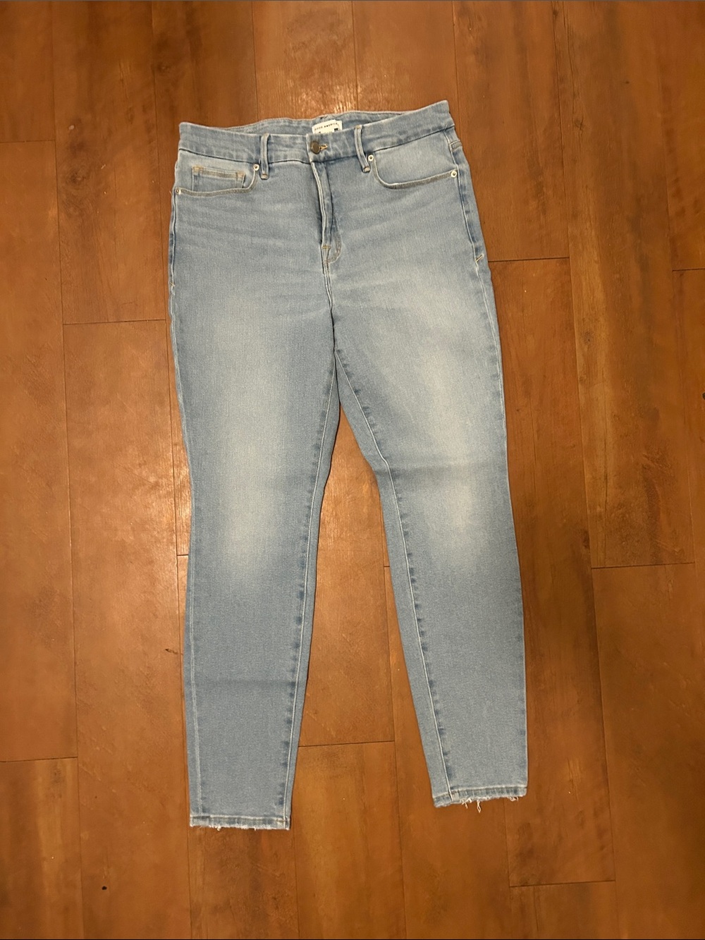 Good American Light Blue High-Rise Skinny Jeans
